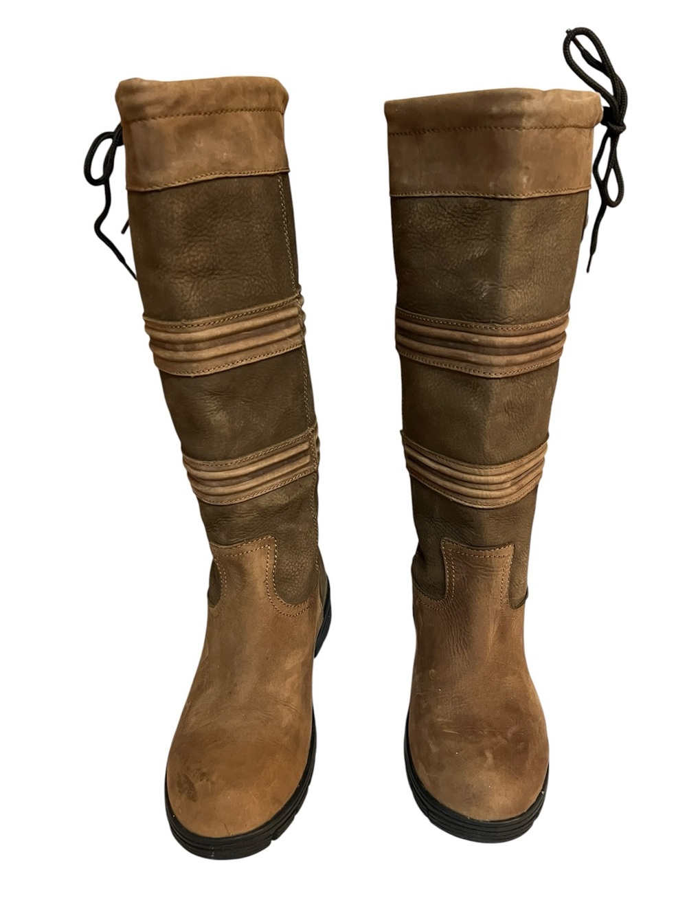 Women’s Dublin Brown Leather Knee-High Heeled Boots
